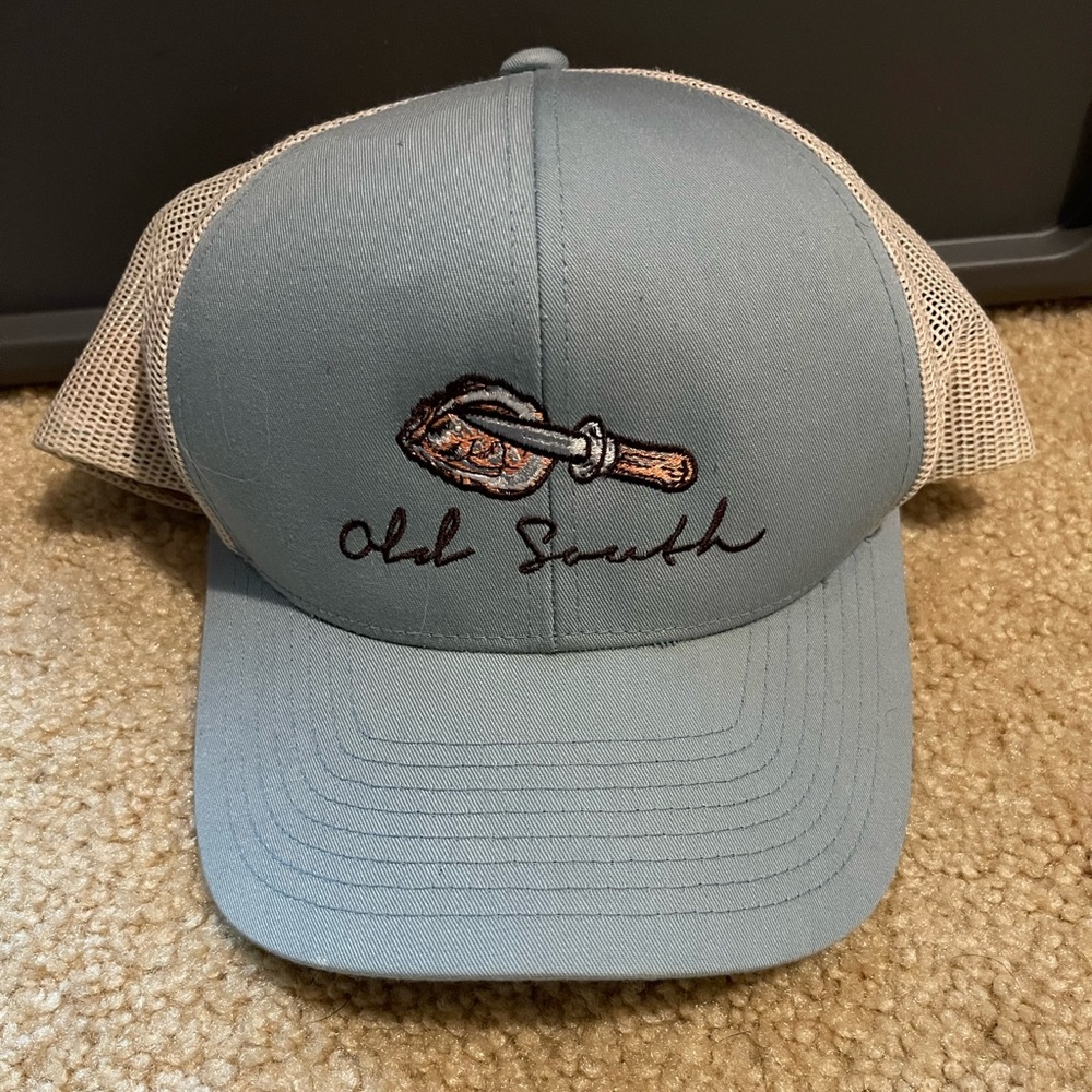Old South oyster shucking adjustable snap hat